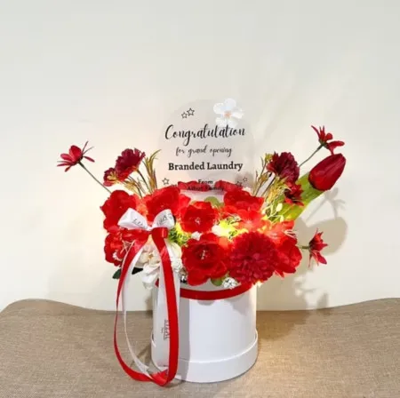 Bloom Box Akrilik Ucapan Grand Opening Kresek